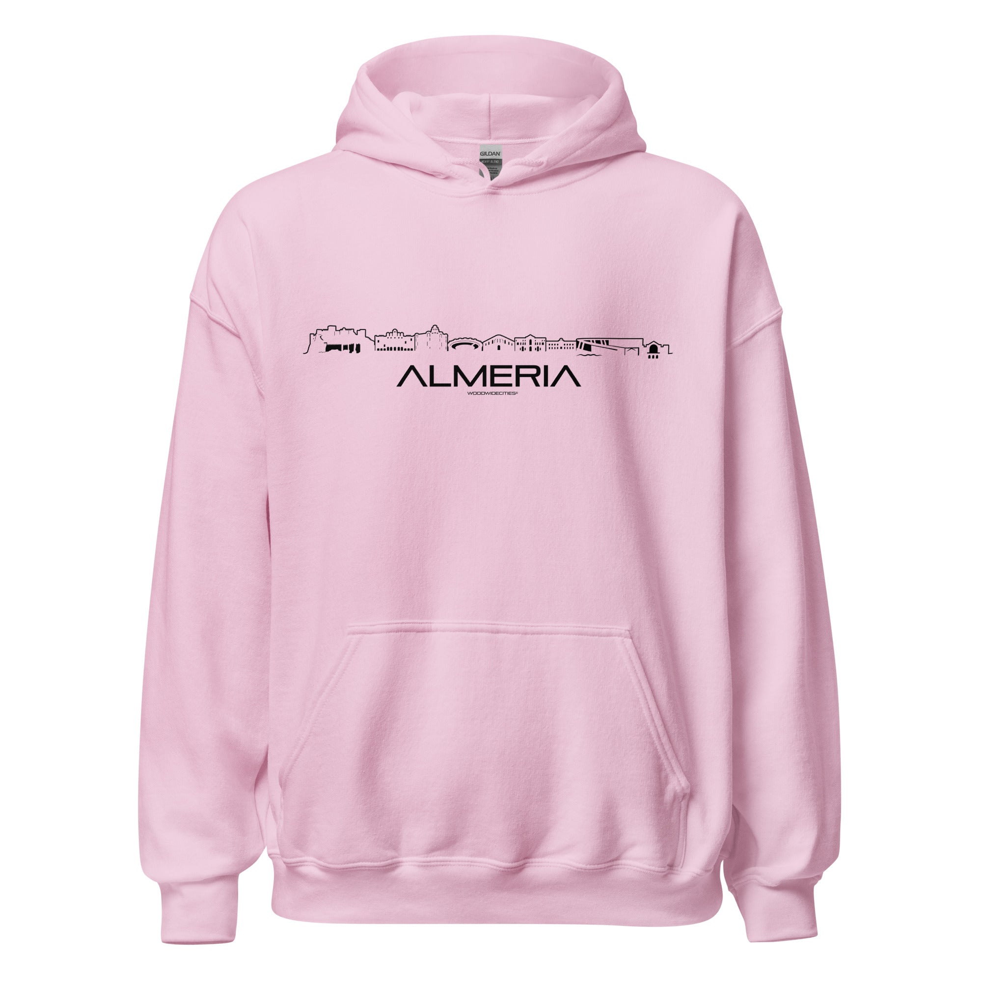 Hoodie Almeria Light Pink S houten cadeau decoratie relatiegeschenk van WoodWideCities