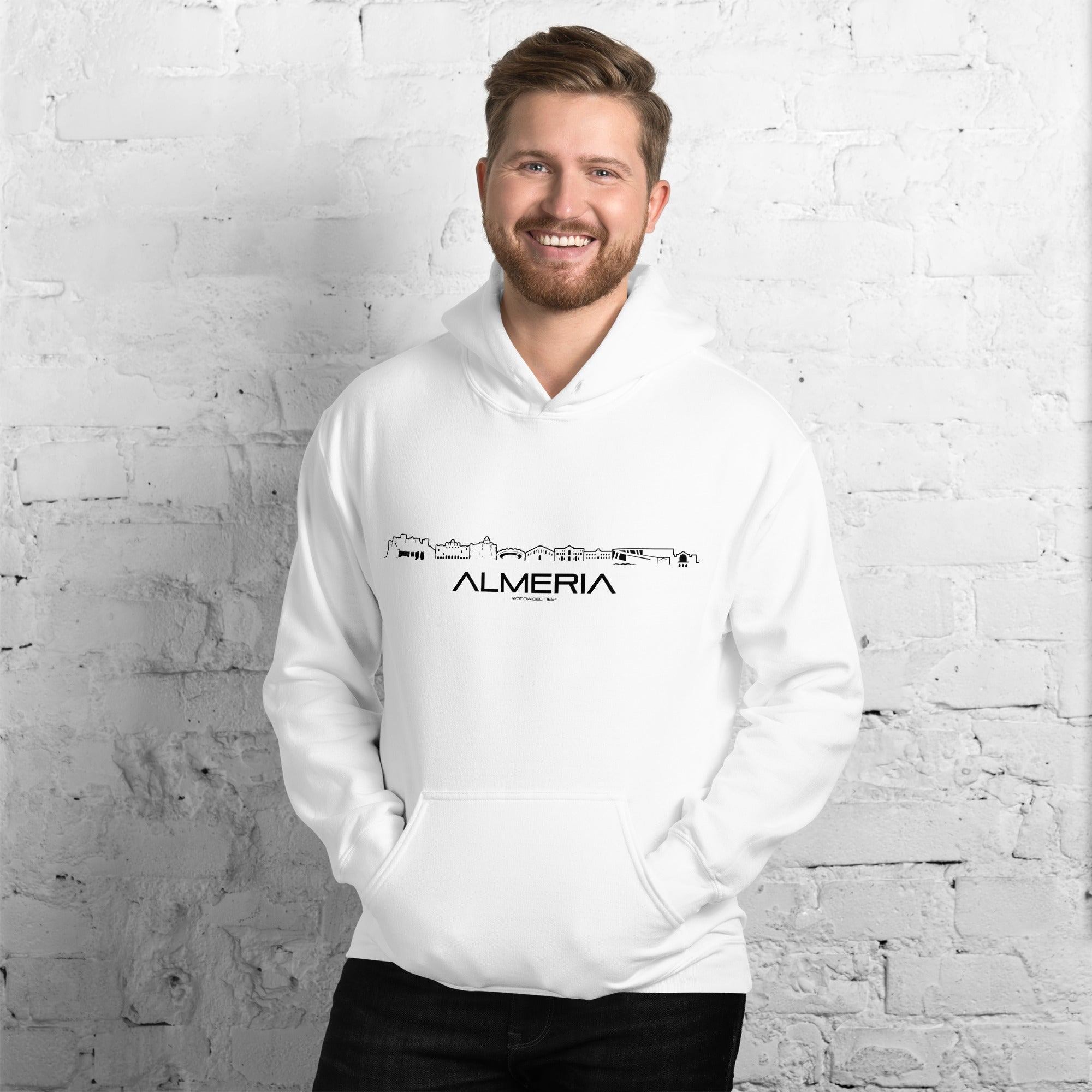 Hoodie Almeria houten cadeau decoratie relatiegeschenk van WoodWideCities