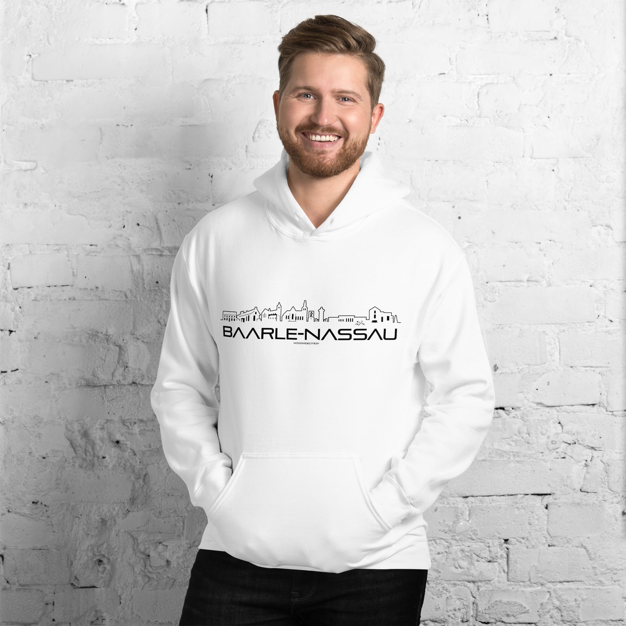 Hoodie Baarle-Nassau houten cadeau decoratie relatiegeschenk van WoodWideCities