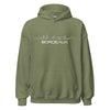 Hoodie Bordeaux Military Green S houten cadeau decoratie relatiegeschenk van WoodWideCities