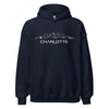 Hoodie Charlotte Marineblauw S houten cadeau decoratie relatiegeschenk van WoodWideCities