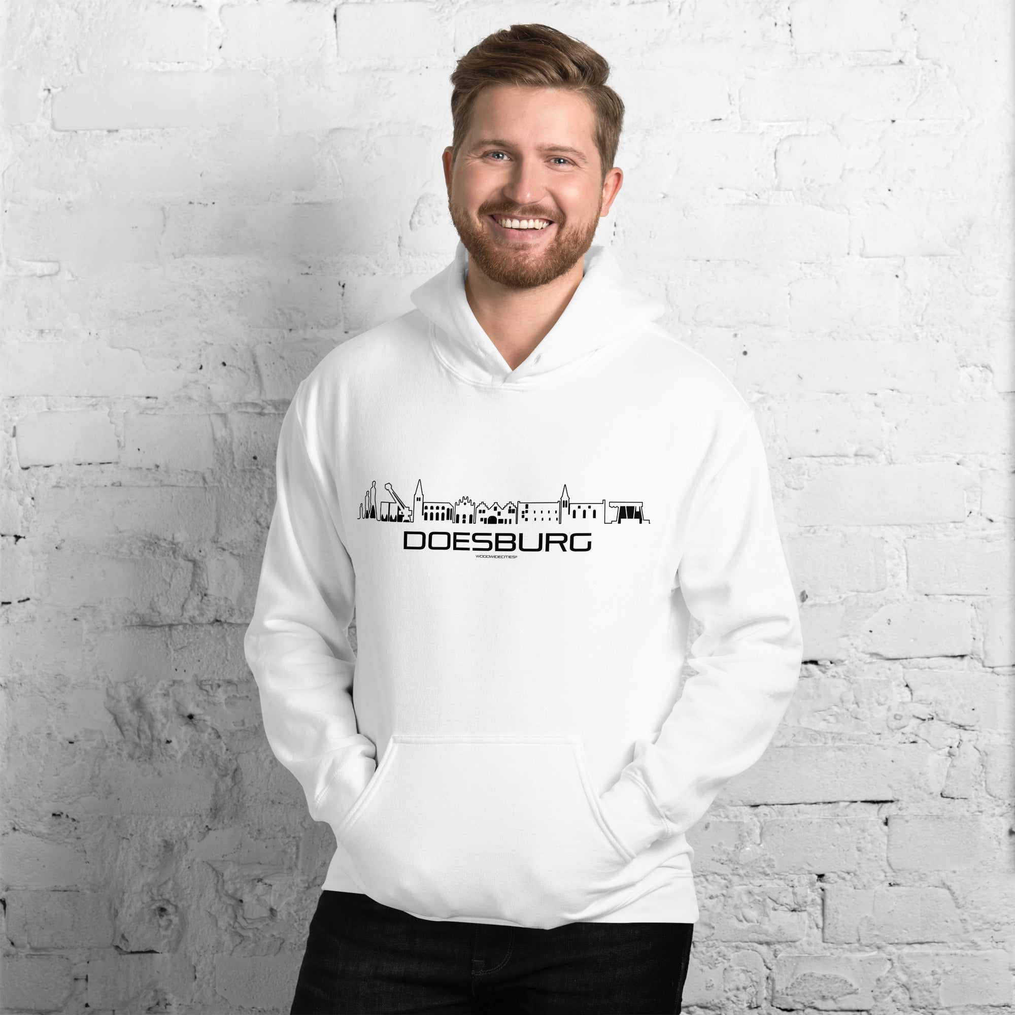 Hoodie Doesburg houten cadeau decoratie relatiegeschenk van WoodWideCities