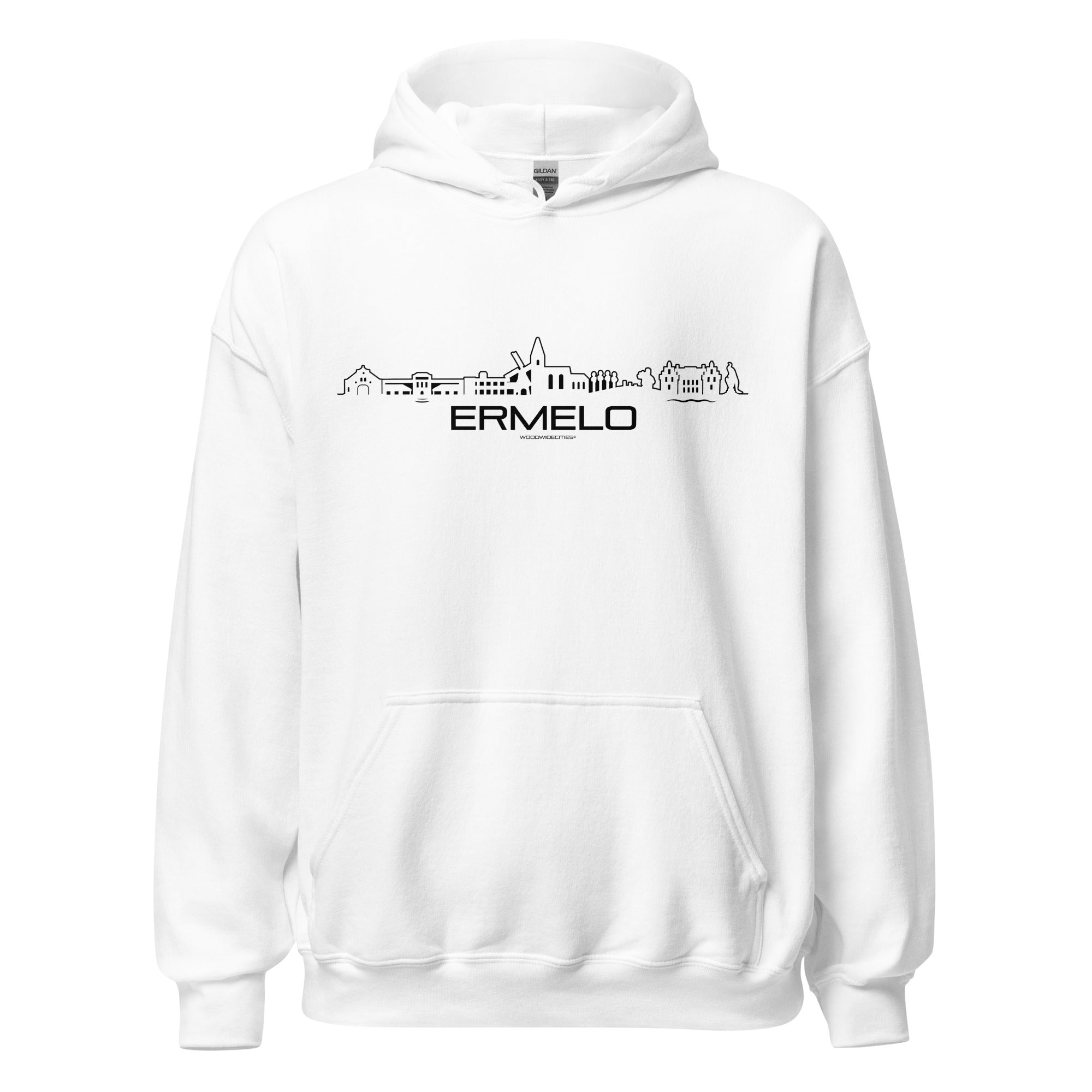 Hoodie Ermelo White S houten cadeau decoratie relatiegeschenk van WoodWideCities