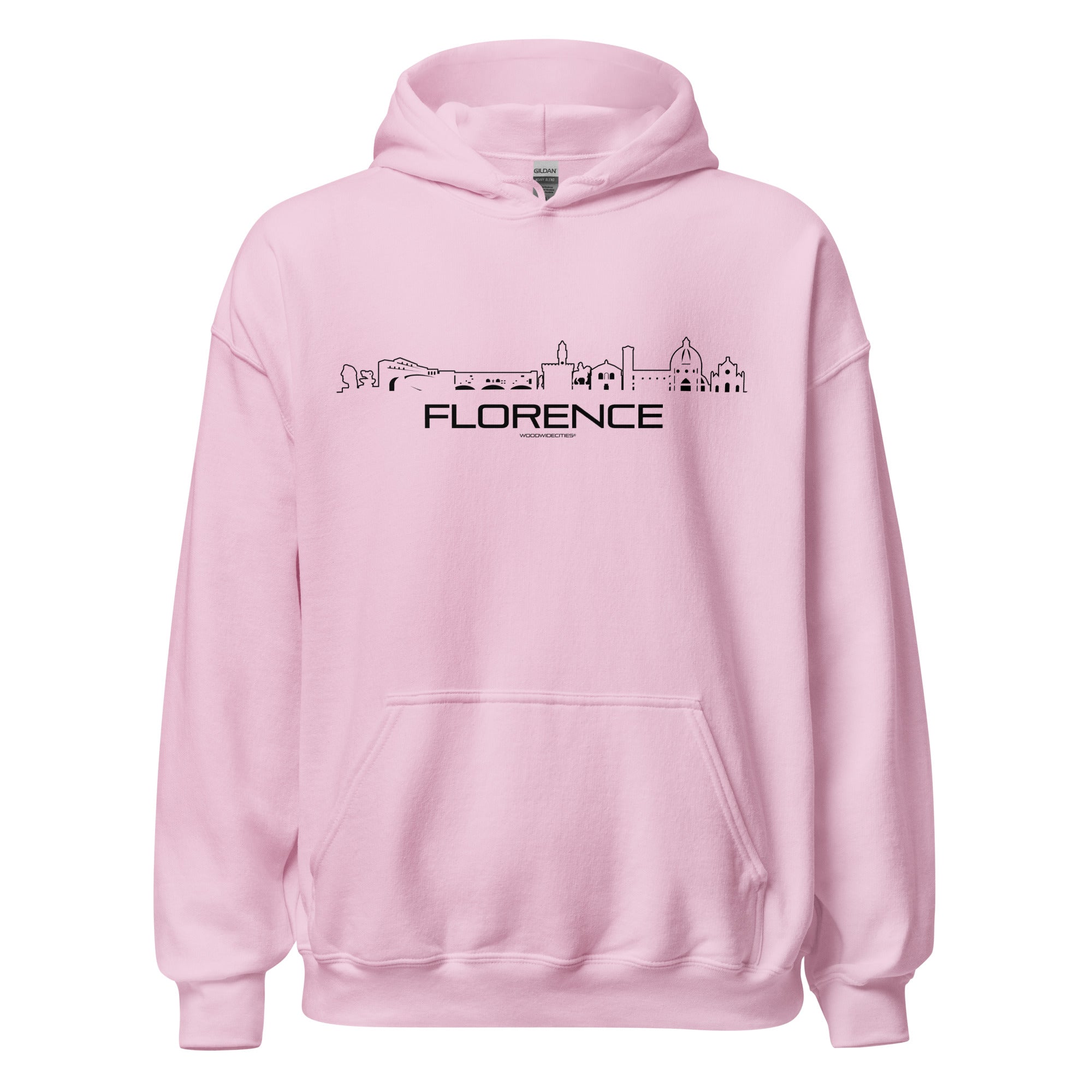 Hoodie Florence Light Pink S houten cadeau decoratie relatiegeschenk van WoodWideCities