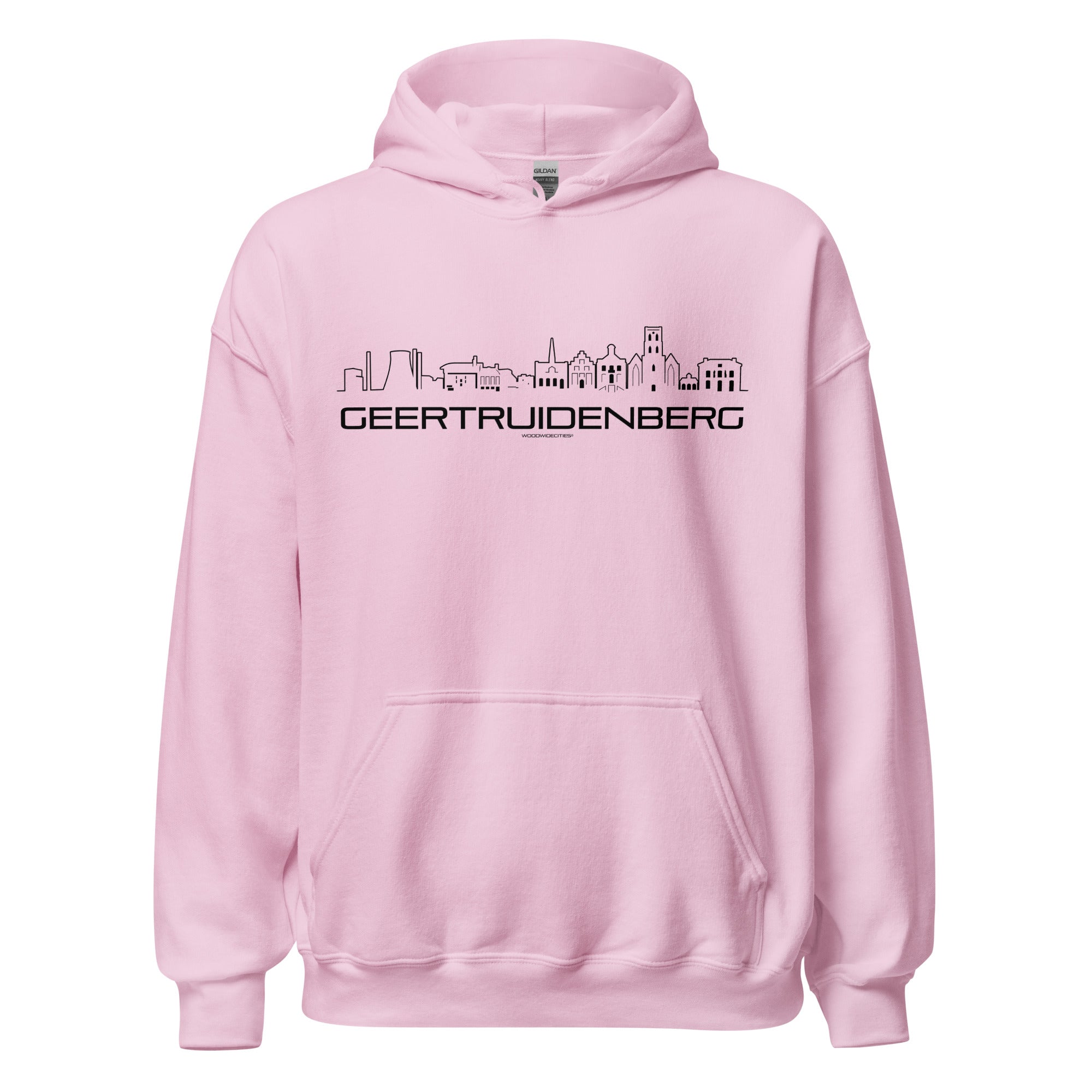 Hoodie Geertruidenberg Light Pink S houten cadeau decoratie relatiegeschenk van WoodWideCities