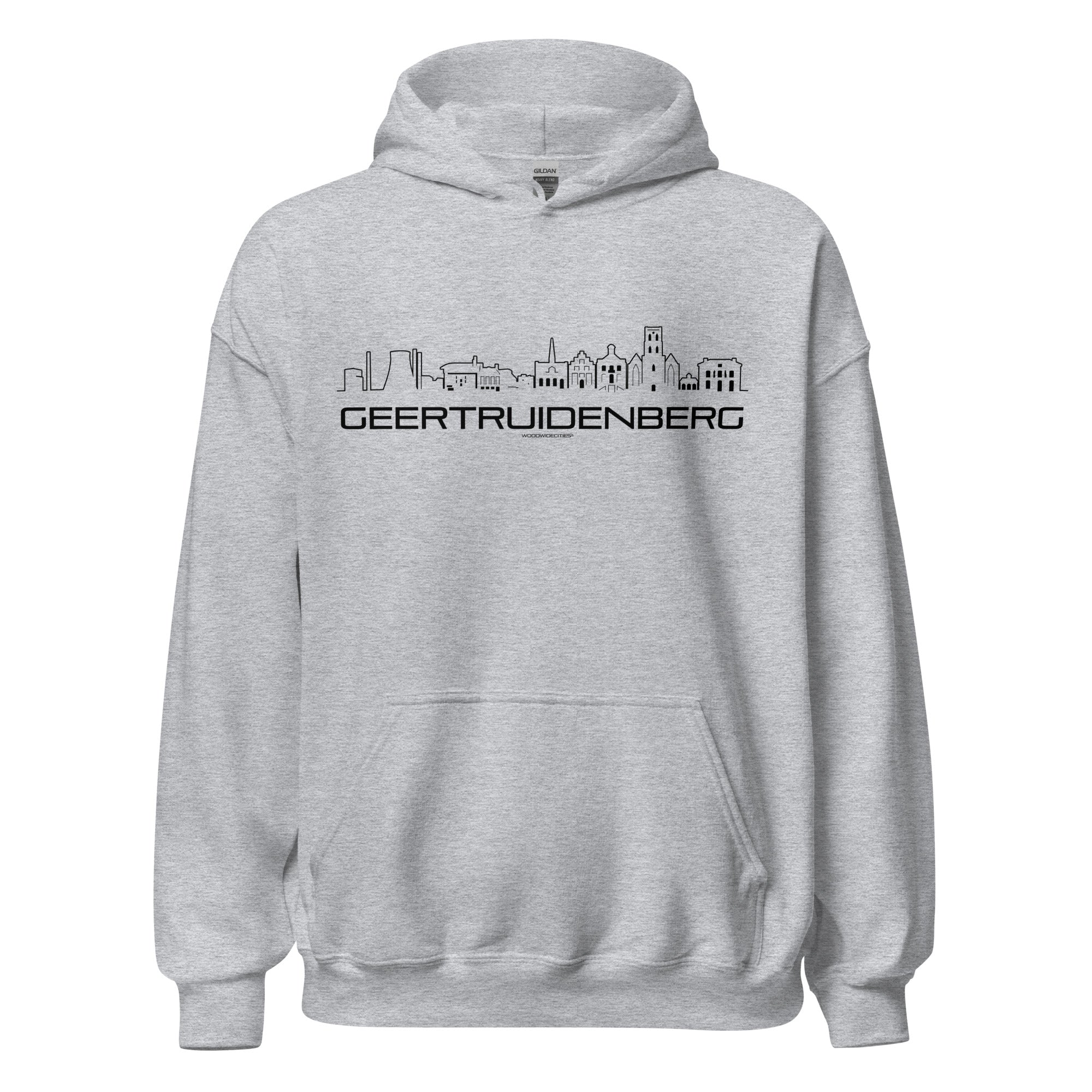 Hoodie Geertruidenberg Sport Grey S houten cadeau decoratie relatiegeschenk van WoodWideCities