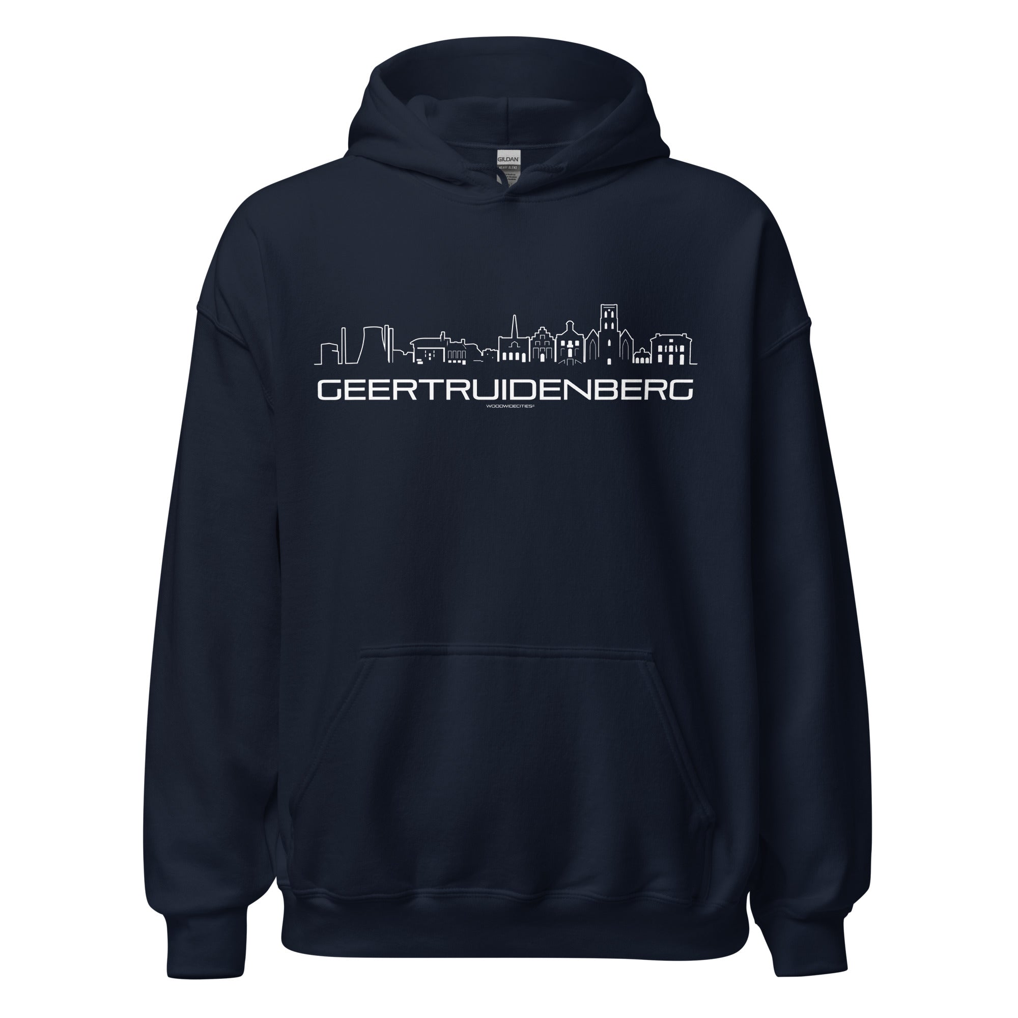 Hoodie Geertruidenberg Navy S houten cadeau decoratie relatiegeschenk van WoodWideCities