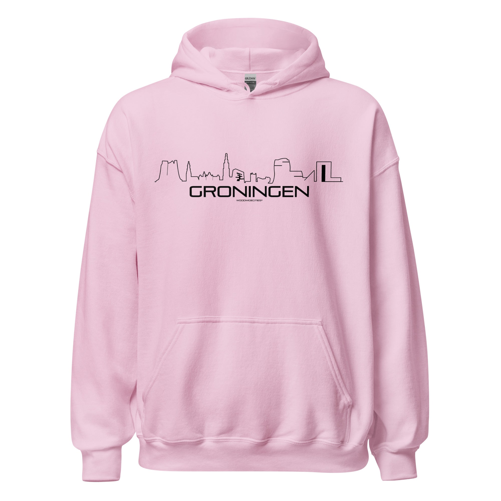 Hoodie Groningen houten cadeau decoratie relatiegeschenk van WoodWideCities