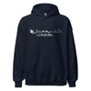 Hoodie Lommel Marineblauw S houten cadeau decoratie relatiegeschenk van WoodWideCities