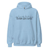 Hoodie Over d'n Dam Lichtblauw S houten cadeau decoratie relatiegeschenk van WoodWideCities