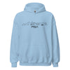 Hoodie Pisa Light Blue S houten cadeau decoratie relatiegeschenk van WoodWideCities