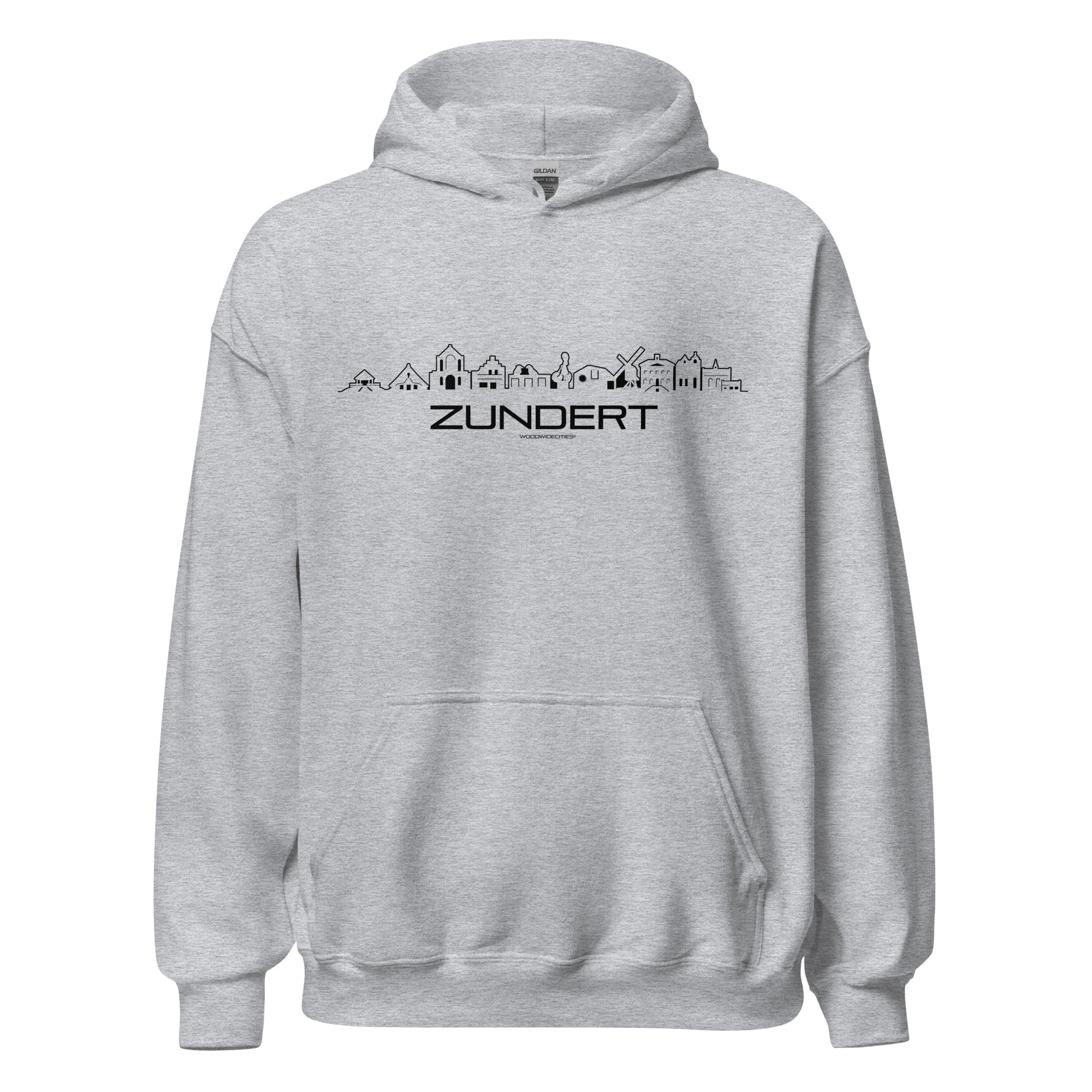 Hoodie Zundert Sport Grey S houten cadeau decoratie relatiegeschenk van WoodWideCities