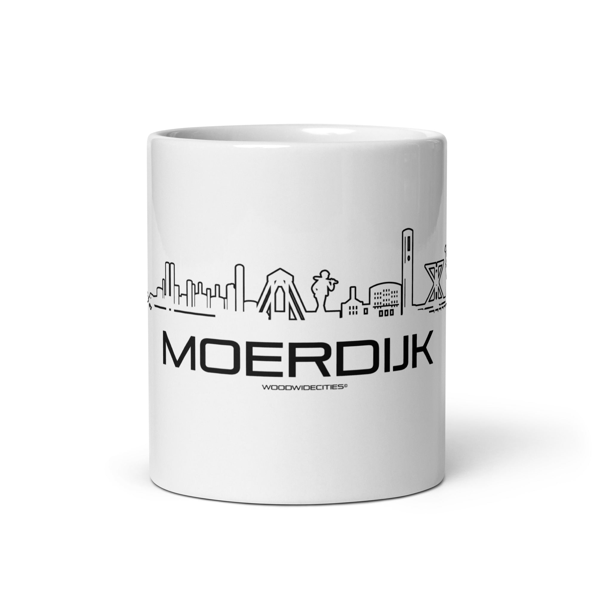 Mok Wit Moerdijk houten cadeau decoratie relatiegeschenk van WoodWideCities