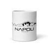 Mok Wit Napoli houten cadeau decoratie relatiegeschenk van WoodWideCities