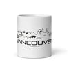 Mok Wit Vancouver houten cadeau decoratie relatiegeschenk van WoodWideCities