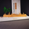 Skyline Aalst Eiken houten cadeau decoratie relatiegeschenk van WoodWideCities