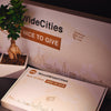 Skyline Alphen aan den Rijn Eiken houten cadeau decoratie relatiegeschenk van WoodWideCities