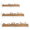 Skyline Alphen aan den Rijn Eiken houten cadeau decoratie relatiegeschenk van WoodWideCities