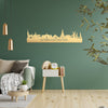 Skyline Alphen aan den Rijn Metallic Goud gerecycled kunststof cadeau decoratie relatiegeschenk van WoodWideCities