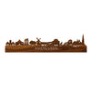 Skyline Amstelveen Palissander houten cadeau decoratie relatiegeschenk van WoodWideCities