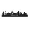 Skyline Barcelona Zwart houten cadeau decoratie relatiegeschenk van WoodWideCities