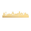 Skyline Barcelona Metallic Goud gerecycled kunststof cadeau decoratie relatiegeschenk van WoodWideCities