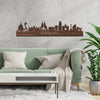 Skyline Barcelona Noten houten cadeau decoratie relatiegeschenk van WoodWideCities