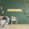 Skyline Barneveld Metallic Goud gerecycled kunststof cadeau decoratie relatiegeschenk van WoodWideCities