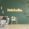 Skyline Bennekom Metallic Goud gerecycled kunststof cadeau decoratie relatiegeschenk van WoodWideCities