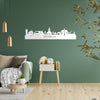 Skyline Bennekom Wit glanzend gerecycled kunststof cadeau decoratie relatiegeschenk van WoodWideCities