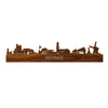 Skyline Beringe Palissander houten cadeau decoratie relatiegeschenk van WoodWideCities