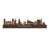 Skyline Bodegraven Noten houten cadeau decoratie relatiegeschenk van WoodWideCities