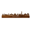 Skyline Bologna Palissander houten cadeau decoratie relatiegeschenk van WoodWideCities