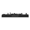 Skyline Bordeaux Zwart houten cadeau decoratie relatiegeschenk van WoodWideCities