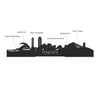 Skyline Borrelplank Tenerife houten cadeau decoratie relatiegeschenk van WoodWideCities