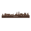 Skyline Brugge Noten houten cadeau decoratie relatiegeschenk van WoodWideCities