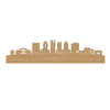 Skyline Charlotte Bamboe houten cadeau decoratie relatiegeschenk van WoodWideCities