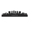 Skyline Charlotte Zwart houten cadeau decoratie relatiegeschenk van WoodWideCities