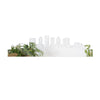 Skyline Charlotte Spiegel gerecycled kunststof cadeau decoratie relatiegeschenk van WoodWideCities