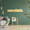 Skyline Culemborg Metallic Goud gerecycled kunststof cadeau decoratie relatiegeschenk van WoodWideCities