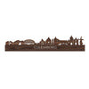 Skyline Culemborg Noten houten cadeau decoratie relatiegeschenk van WoodWideCities