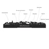 Skyline Desk Organizer Brunssum houten cadeau decoratie relatiegeschenk van WoodWideCities