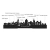 Skyline Desk Organizer Schagen houten cadeau decoratie relatiegeschenk van WoodWideCities