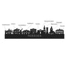 Skyline Desk Organizer Woerden houten cadeau decoratie relatiegeschenk van WoodWideCities