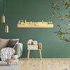 Skyline Doesburg Metallic Goud gerecycled kunststof cadeau decoratie relatiegeschenk van WoodWideCities