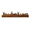 Skyline Dokkum Palissander houten cadeau decoratie relatiegeschenk van WoodWideCities