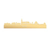 Skyline Echt Metallic Goud gerecycled kunststof cadeau decoratie relatiegeschenk van WoodWideCities