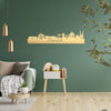 Skyline Etten-Leur Metallic Goud gerecycled kunststof cadeau decoratie relatiegeschenk van WoodWideCities