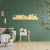 Skyline Franeker Metallic Goud gerecycled kunststof cadeau decoratie relatiegeschenk van WoodWideCities