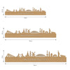 Skyline Geertruidenberg Bamboe houten cadeau decoratie relatiegeschenk van WoodWideCities